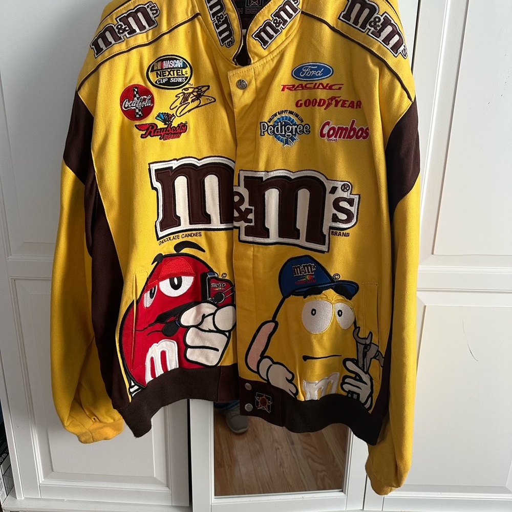 M&M'S Vibrant Yellow and Rich Brown Bomber Jacket